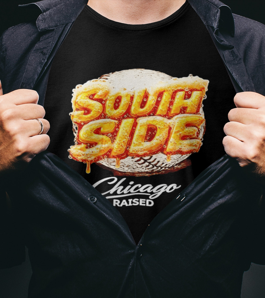 South Side Chicago Raised Baseball T-Shirt