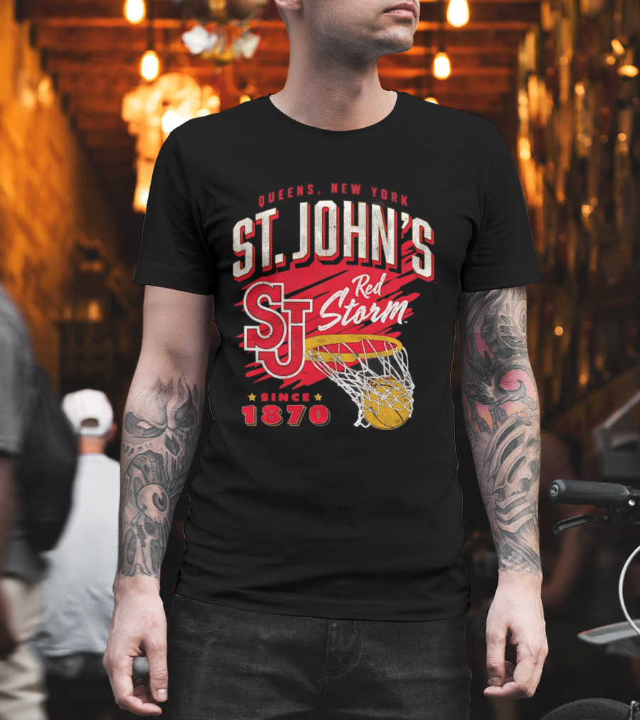 St John's Red Storm Basketball New York Since 1870 Queens T-Shirt
