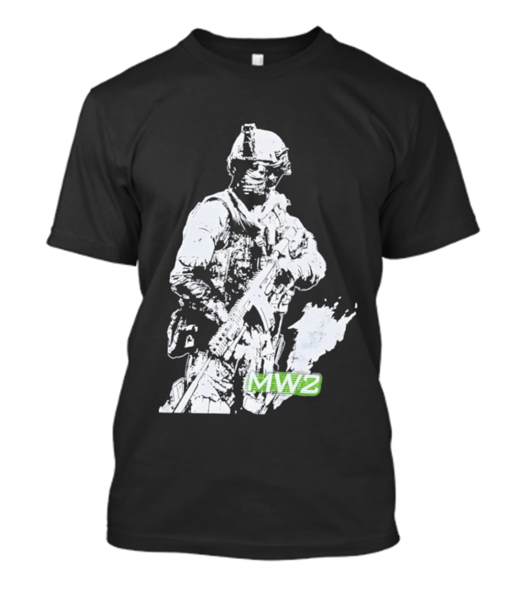 MW2 Modern Warfare Soldier Tactical Artwork Pixel T-Shirt