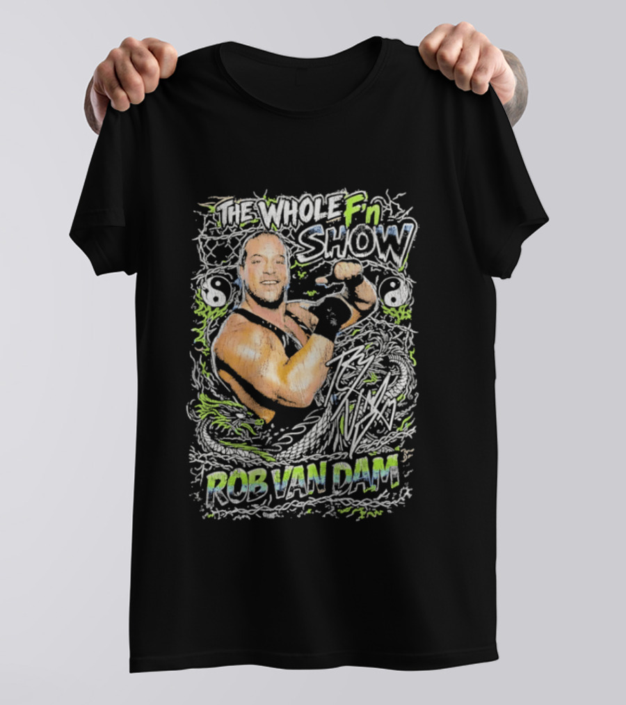 The Whole Fn Show Rob Van Dam Wrestling Legend T-Shirt