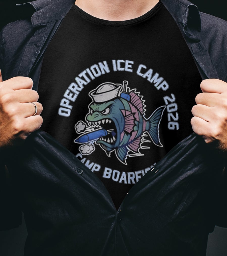 Operation Ice Camp 2026 Camp Boarfish Nautical Fish T-Shirt