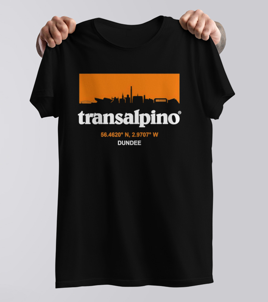 Transalpino Dundee Skyline 56.4691° N 2.9707° W T-Shirt