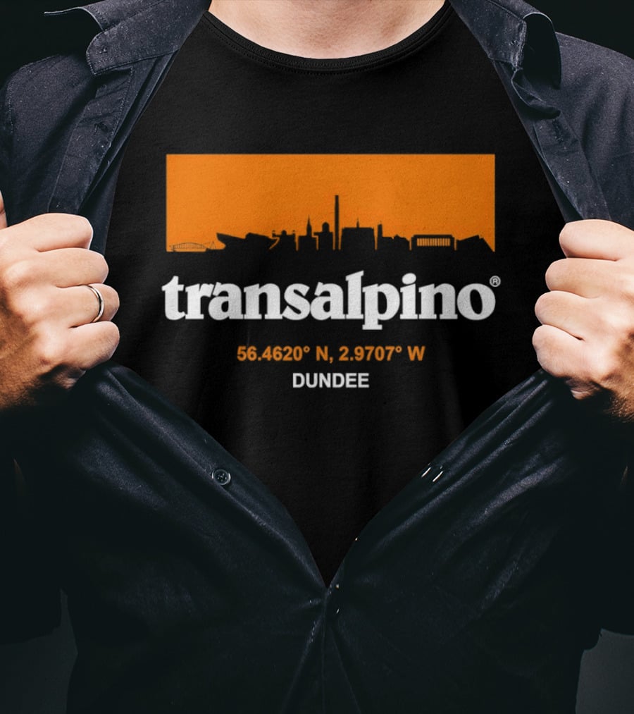Transalpino Dundee Skyline 56.4691° N 2.9707° W T-Shirt