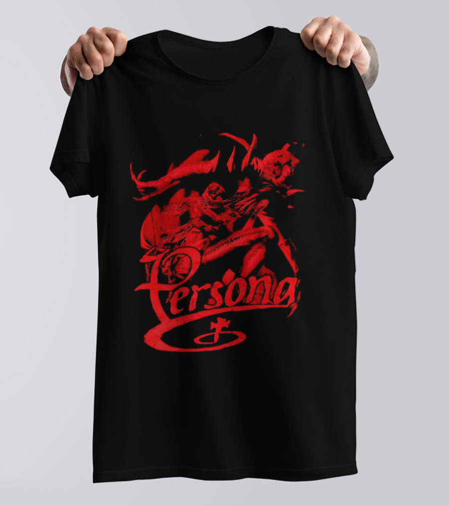 Persona Arsene Protagonist Red Gothic Anime T-Shirt