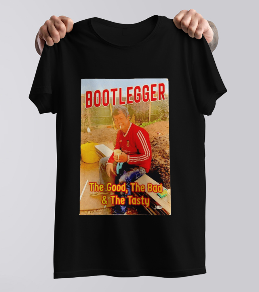 Bootlegger The Good The Bad And The Tasty Football Fan In Red Soccer Jersey T-Shirt