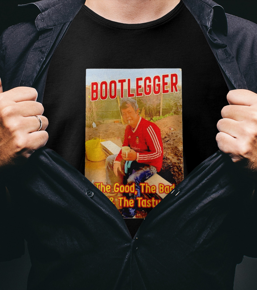 Bootlegger The Good The Bad And The Tasty Football Fan In Red Soccer Jersey T-Shirt