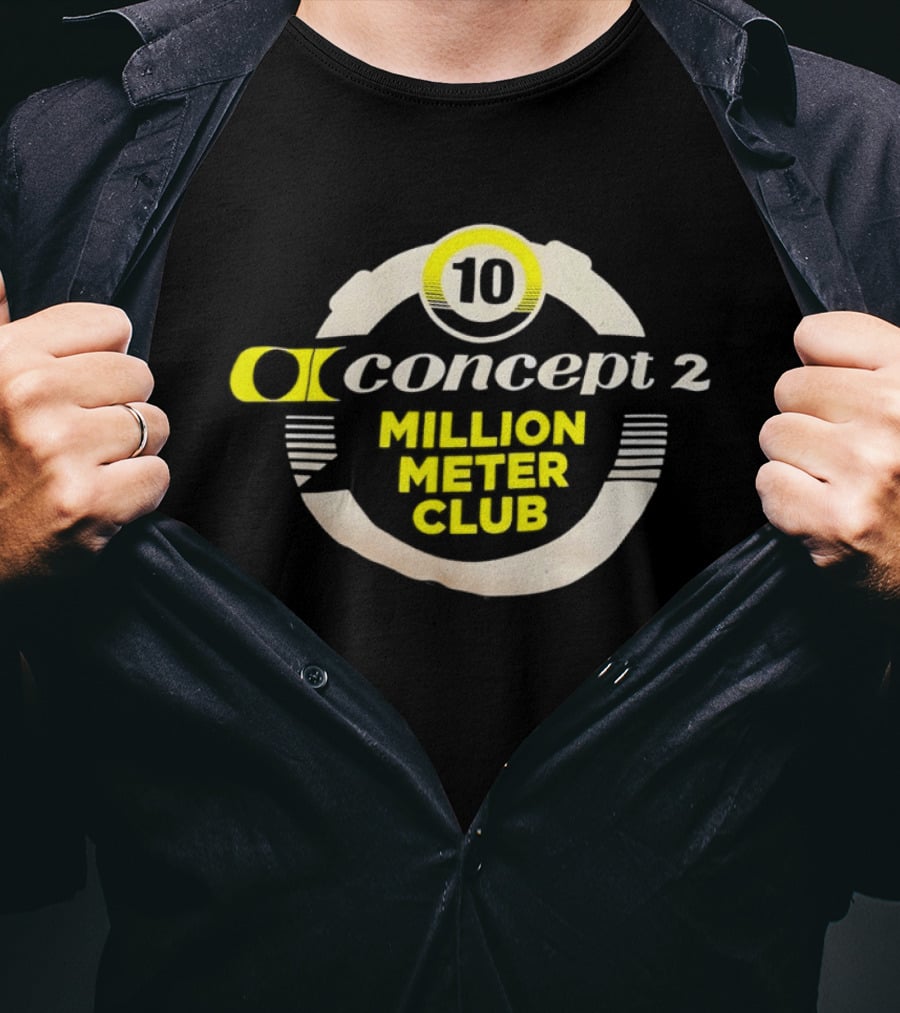 Concept 2 Million Meter Club 10 Anniversary T-Shirt