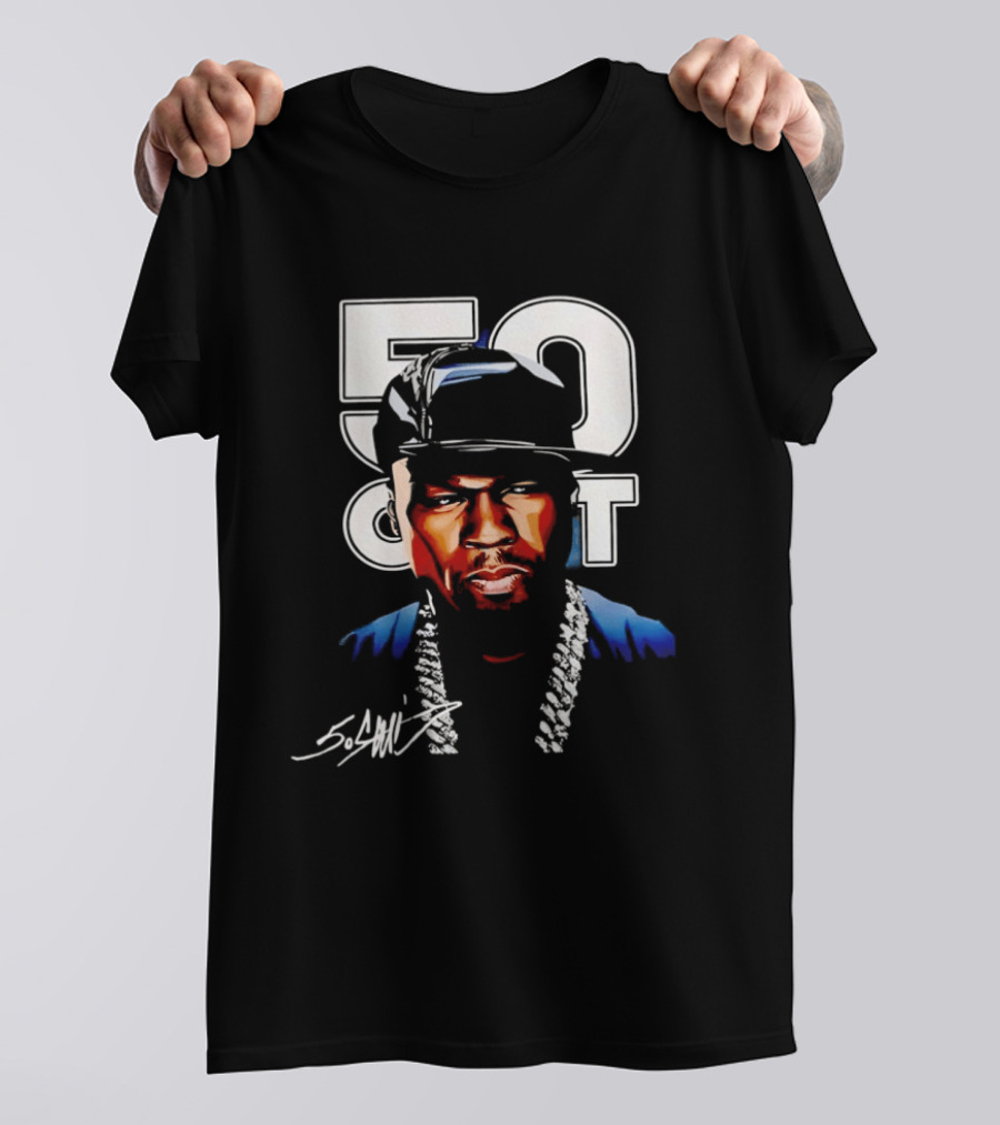 Curtis James Jackson III 50 Cent Signature Style Urban Fashion T-Shirt