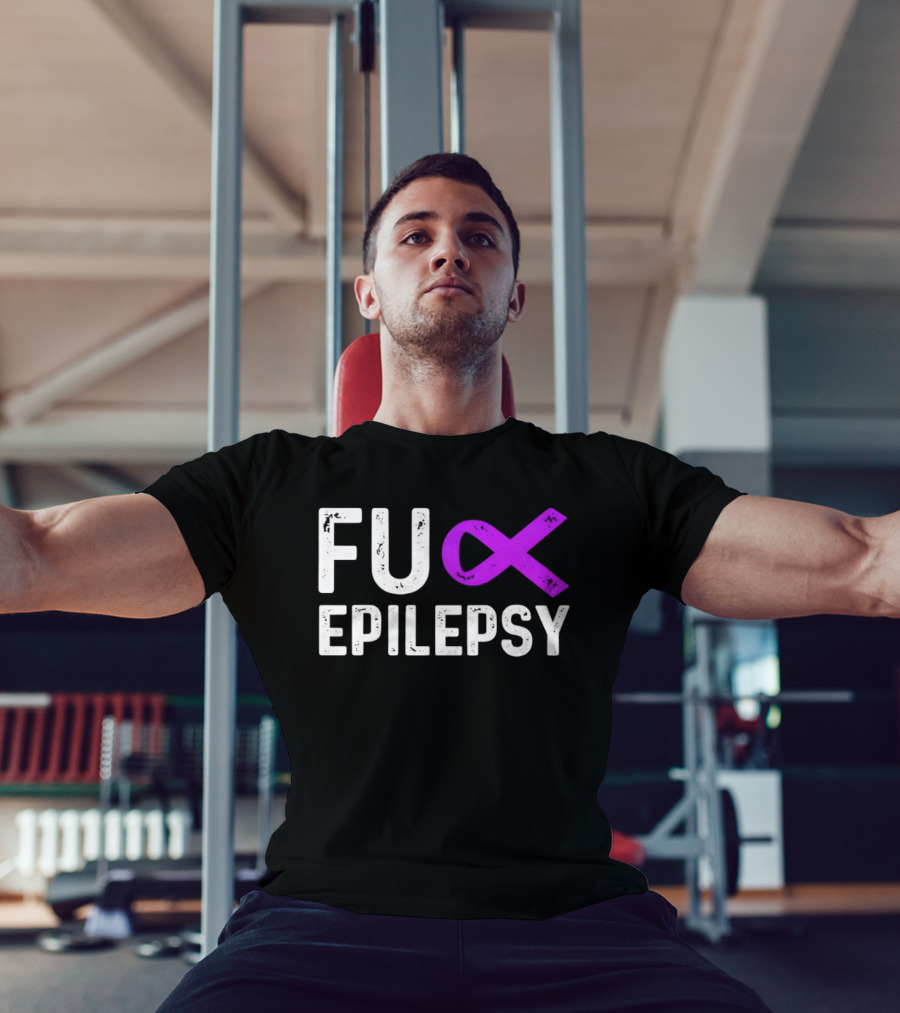 Fuck Epilepsy Purple Ribbon Awareness T-Shirt