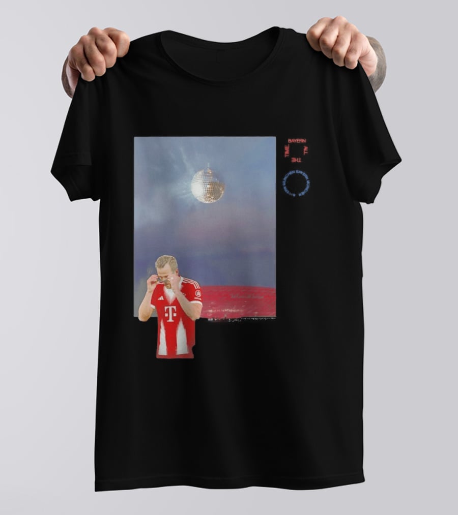 Harry Kane Bayern Munich Disco Ball Football T-Shirt