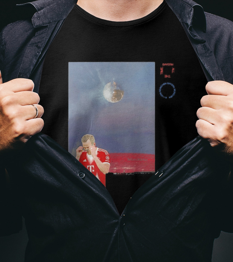 Harry Kane Bayern Munich Disco Ball Football T-Shirt