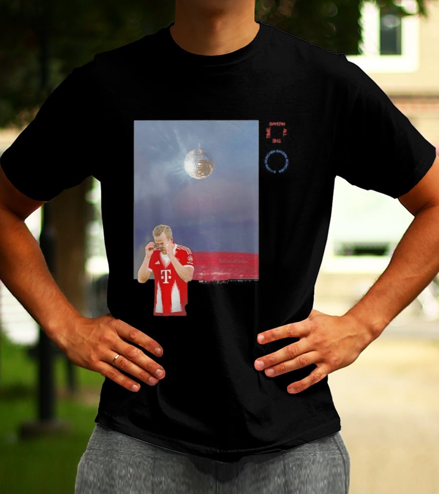 Harry Kane Bayern Munich Disco Ball Football T-Shirt
