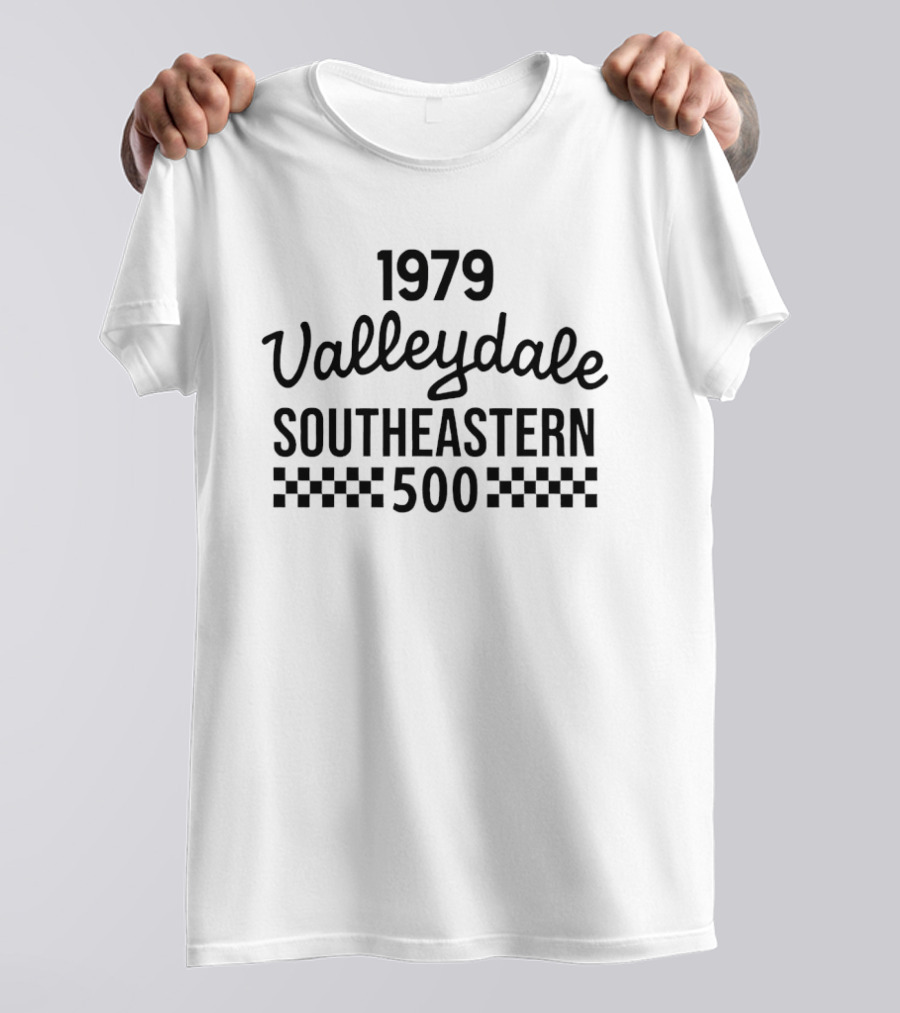 1979 Valleydale Southeastern 500 Racing Event Checkered T-Shirt