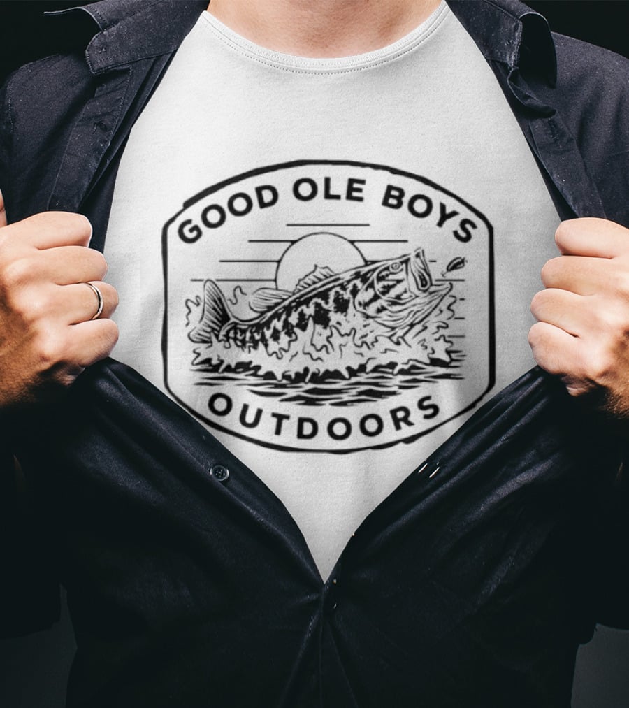 Good Ole Boys Outdoors Fishing Sunset T-Shirt
