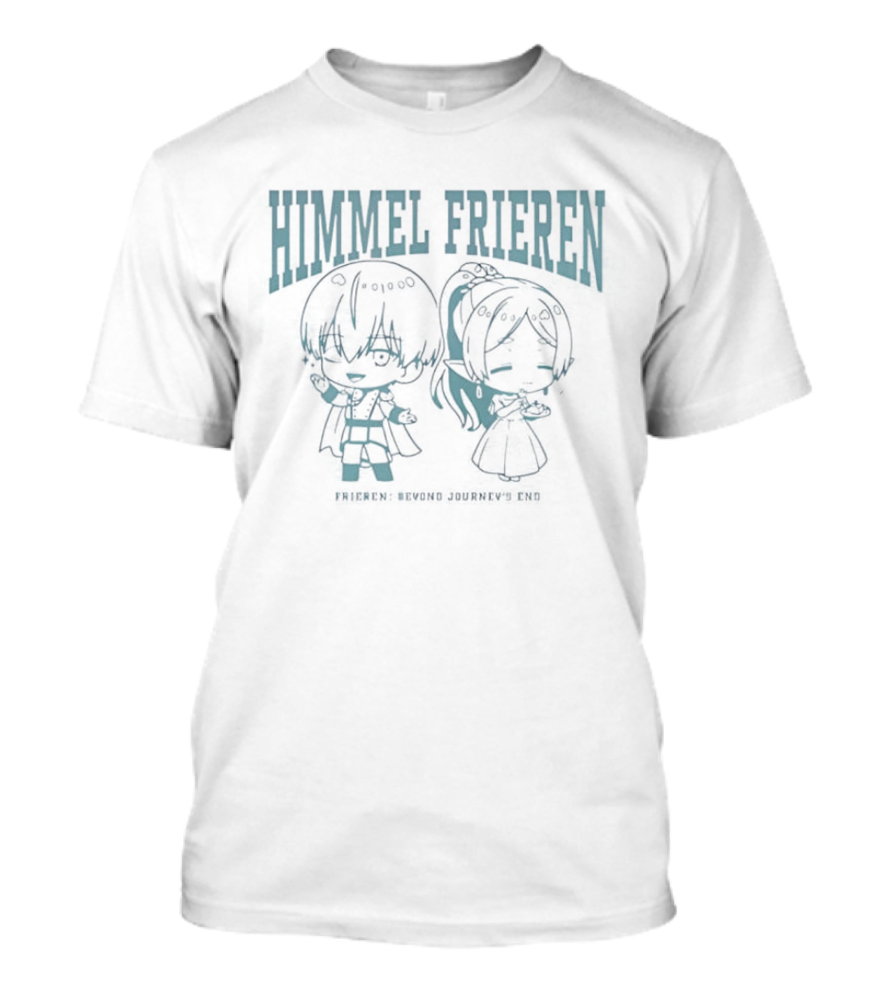 Himmel Frieren Beyond Journey's End Anime Chibi Characters T-Shirt