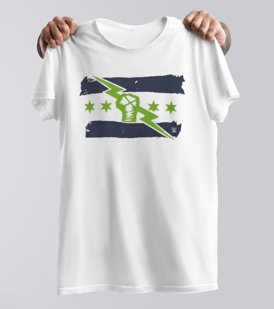 Seattle Is The Best In The World Lightning Bolt Fist Stars T-Shirt