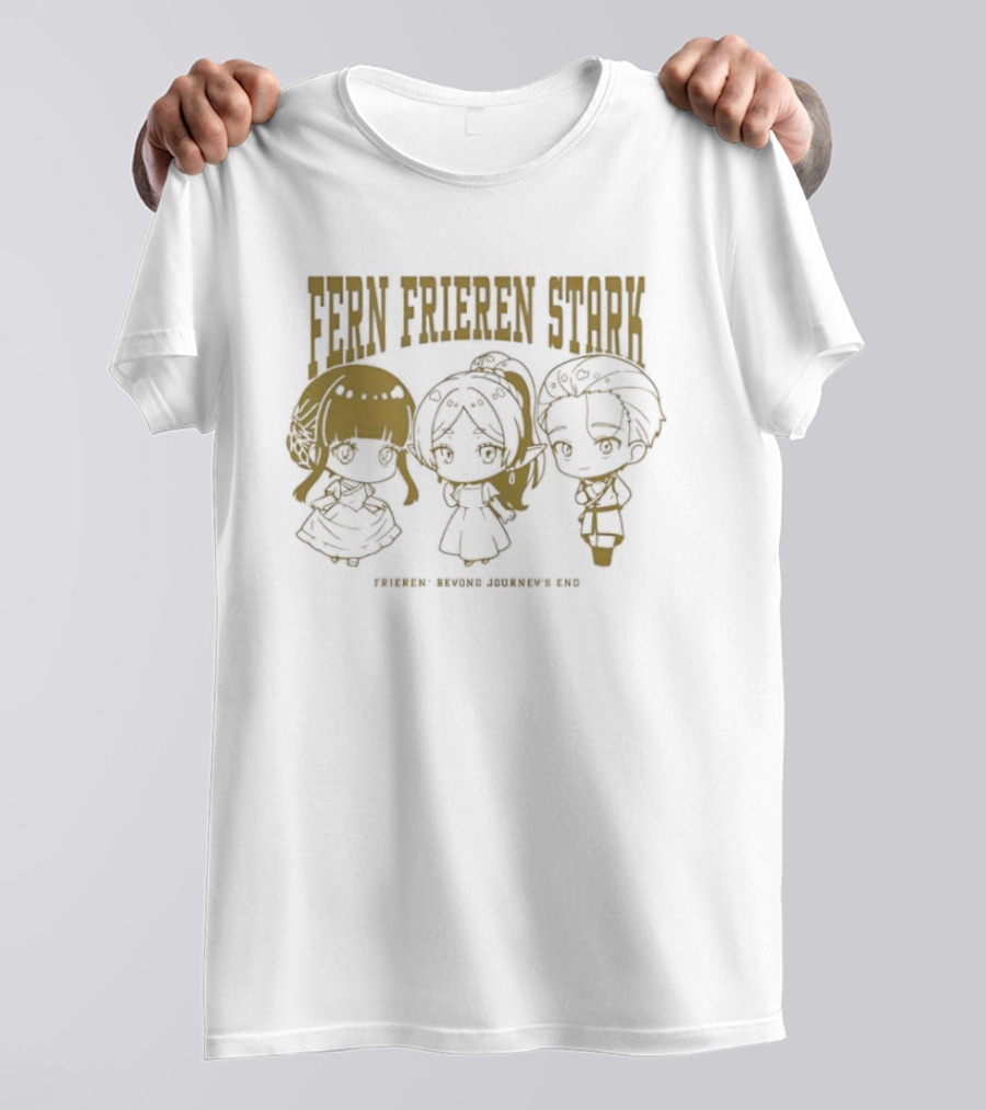 Fern Frieren Stark Beyond Journey's End Anime Chibi Trio T-Shirt
