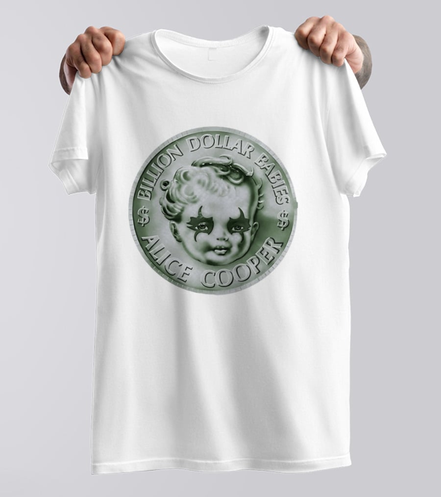 Alice Cooper Billion Dollar Babies Album Cover Coin T-Shirt