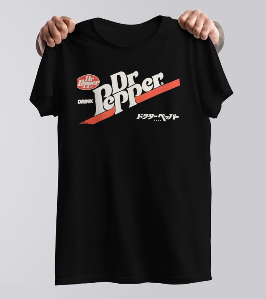 Dr Pepper Drink Japanese Katakana 70s T-Shirt