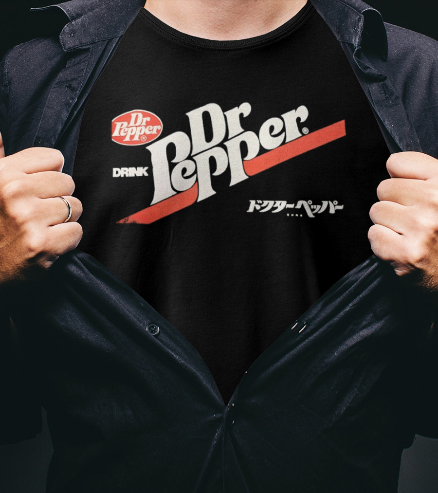 Dr Pepper Drink Japanese Katakana 70s T-Shirt