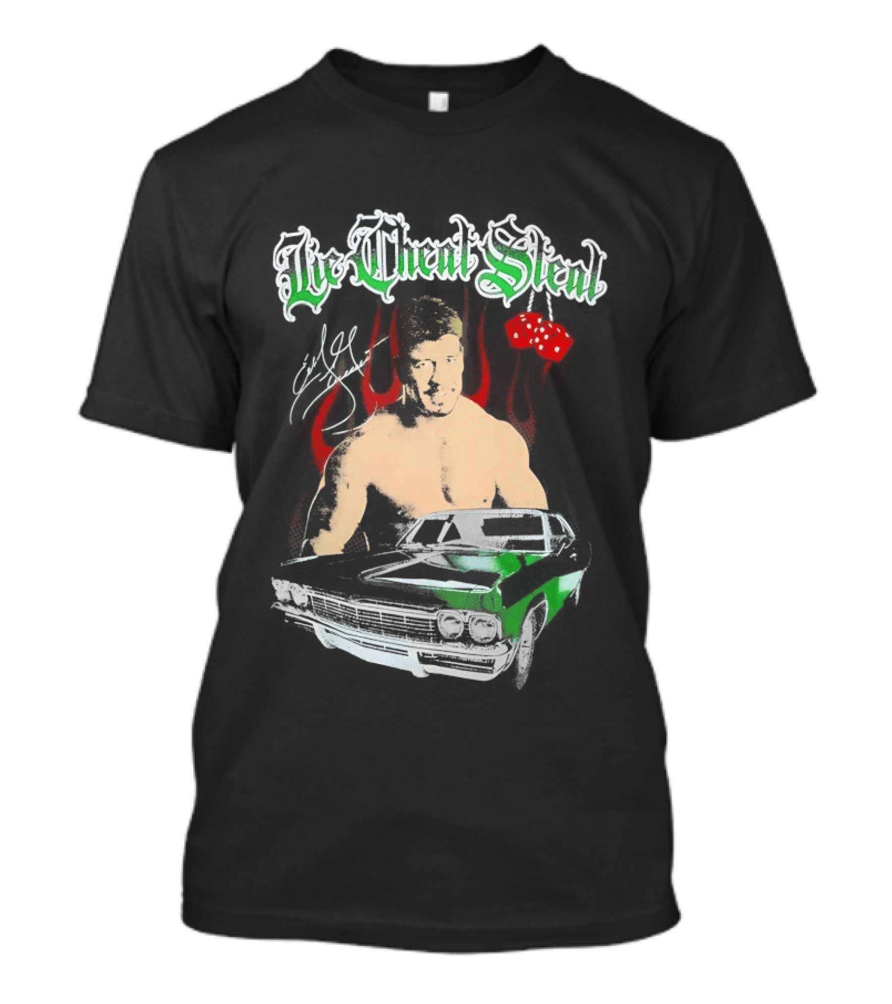 Eddie Guerrero Viva La Raza Lowrider Latino Heat T-Shirt