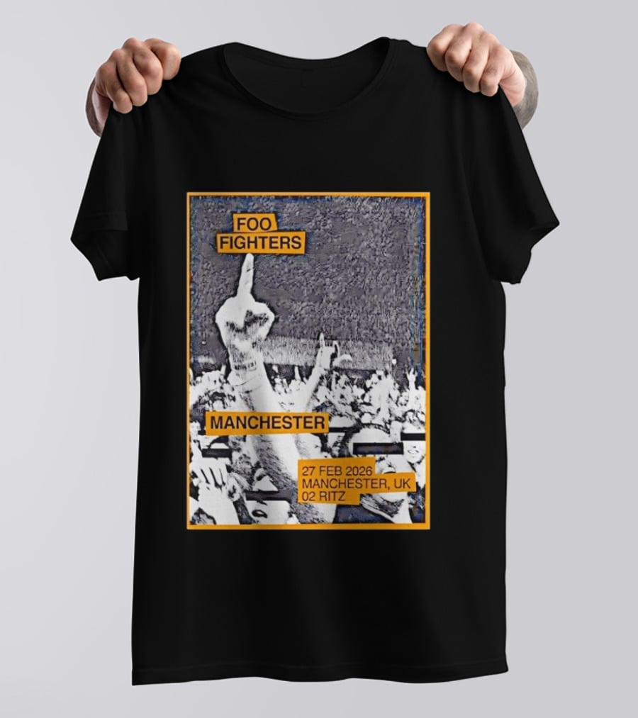 Foo Fighters Manchester 27 Feb 2026 UK O2 Ritz T-Shirt