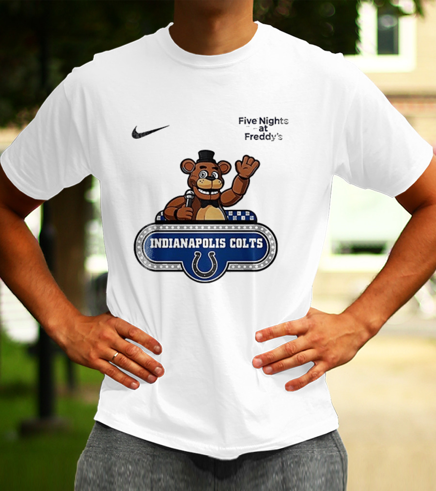 Nike Five Nights At Freddy's Indianapolis Colts Collaboration T-Shirt
