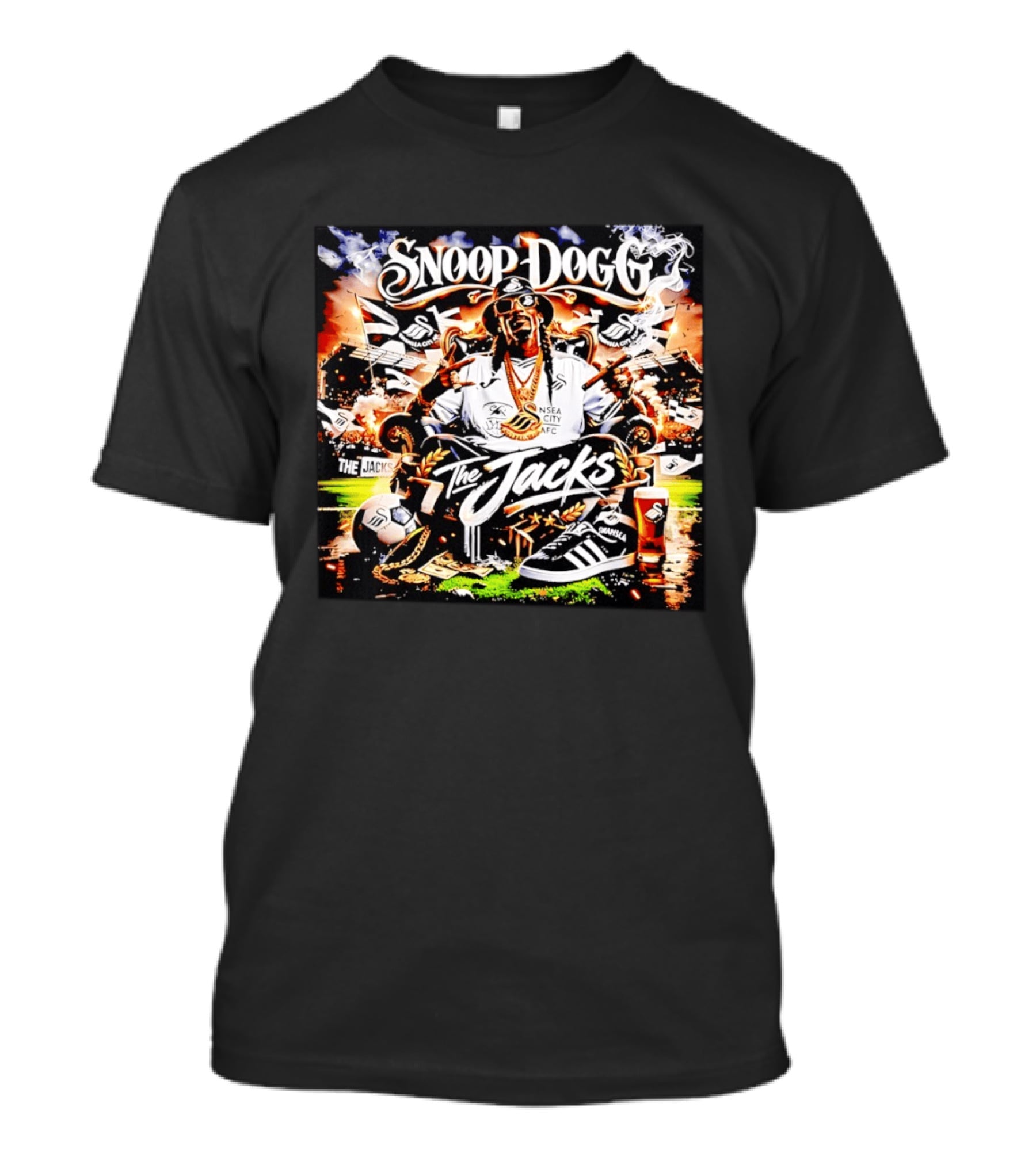 Snoop Dogg Swansea City AFC The Jacks Sneaker Soccer T-Shirt