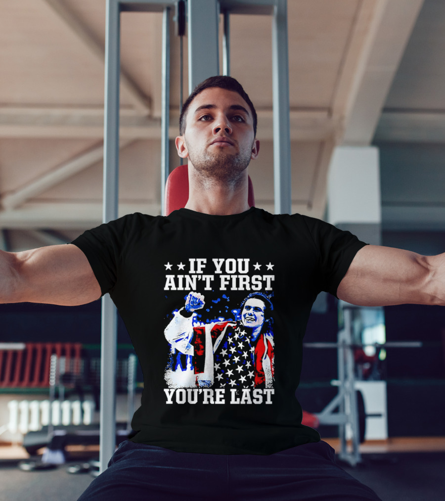 Jack Hughes If You Ain't First You're Last 2026 Winter Olympics USA Flag Victory T-Shirt
