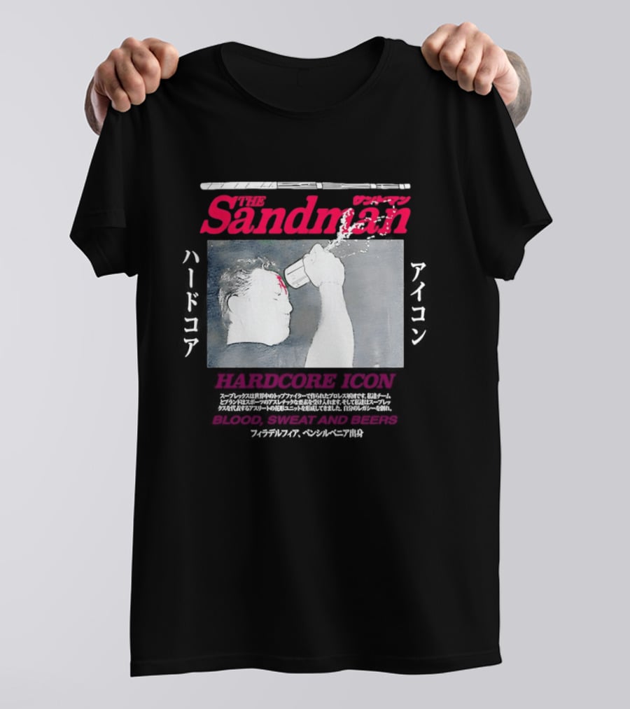 The Sandman Hardcore Icon Blood Sweat And Beers T-Shirt