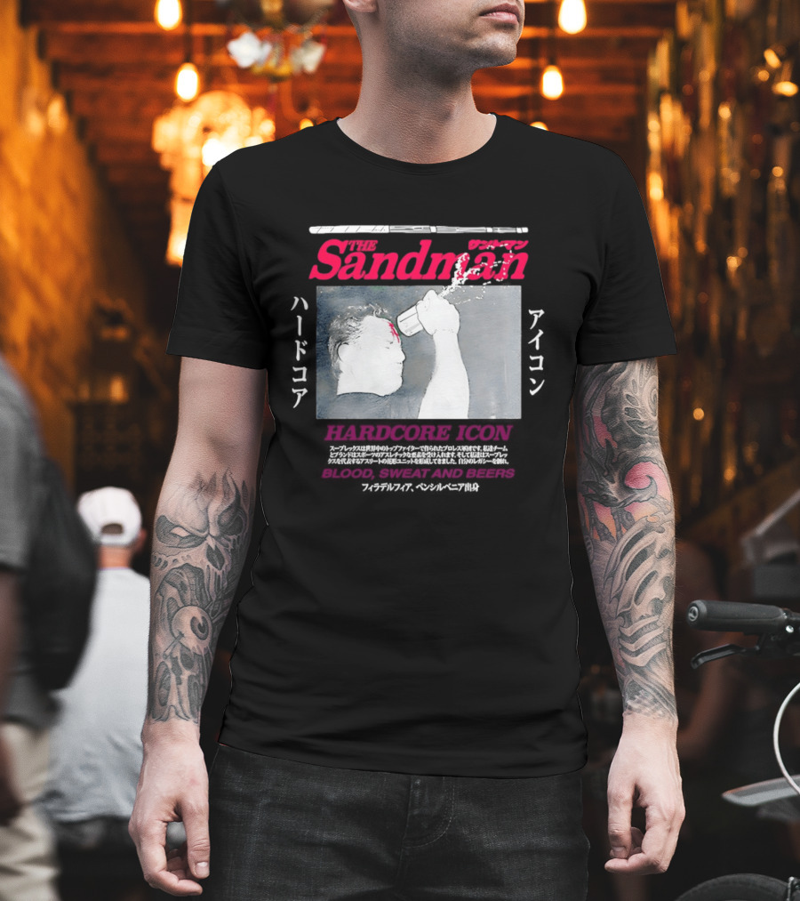 The Sandman Hardcore Icon Blood Sweat And Beers T-Shirt