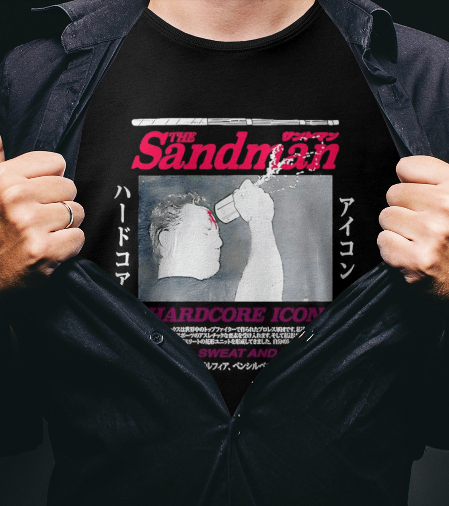 The Sandman Hardcore Icon Blood Sweat And Beers T-Shirt
