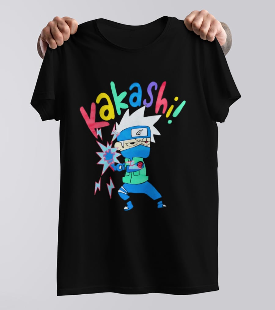 Kakashi Hatake Naruto Colorful Chibi T-Shirt