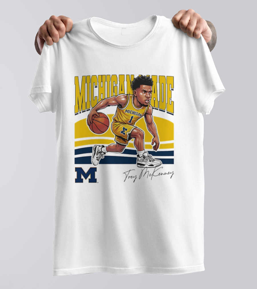Trey McKenney Michigan Made Basketball Wolverines 2026 T-Shirt
