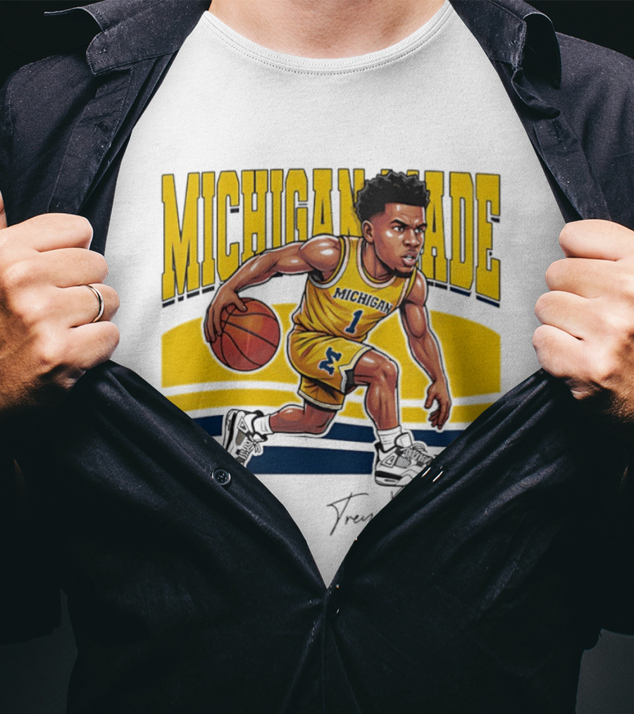 Trey McKenney Michigan Made Basketball Wolverines 2026 T-Shirt