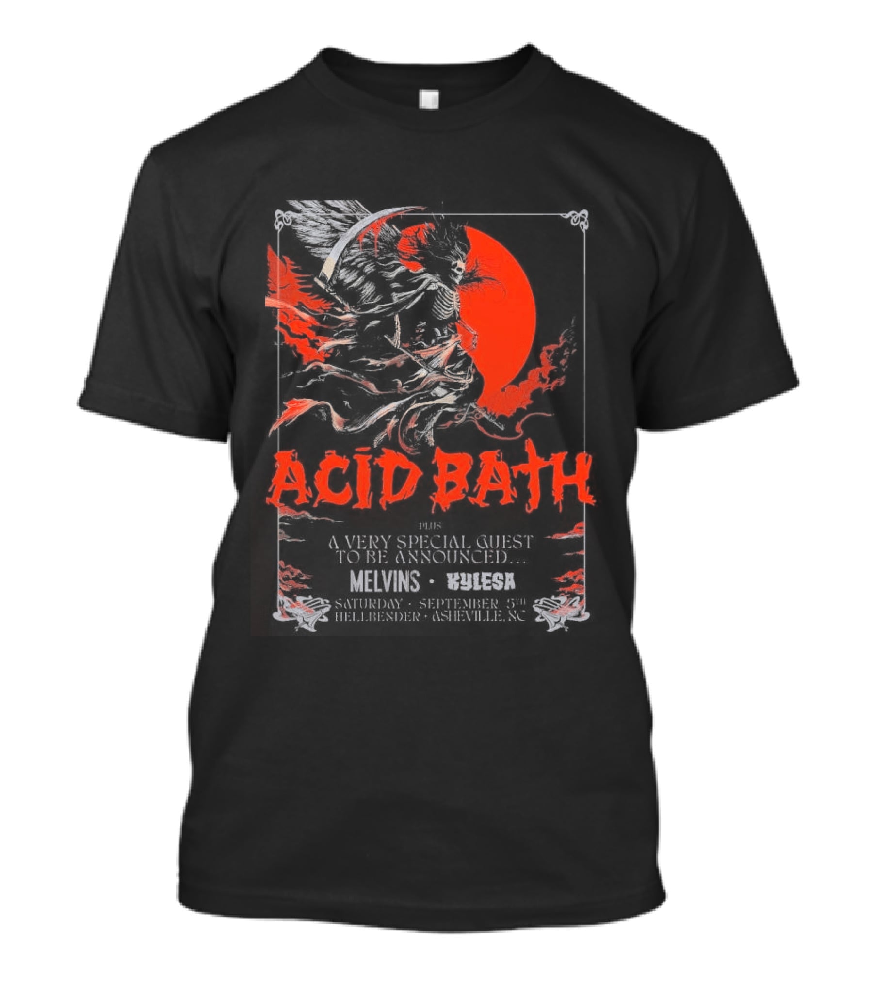 Acid Bath Hellbender Tour Asheville North Carolina September 5th 2026 T-Shirt