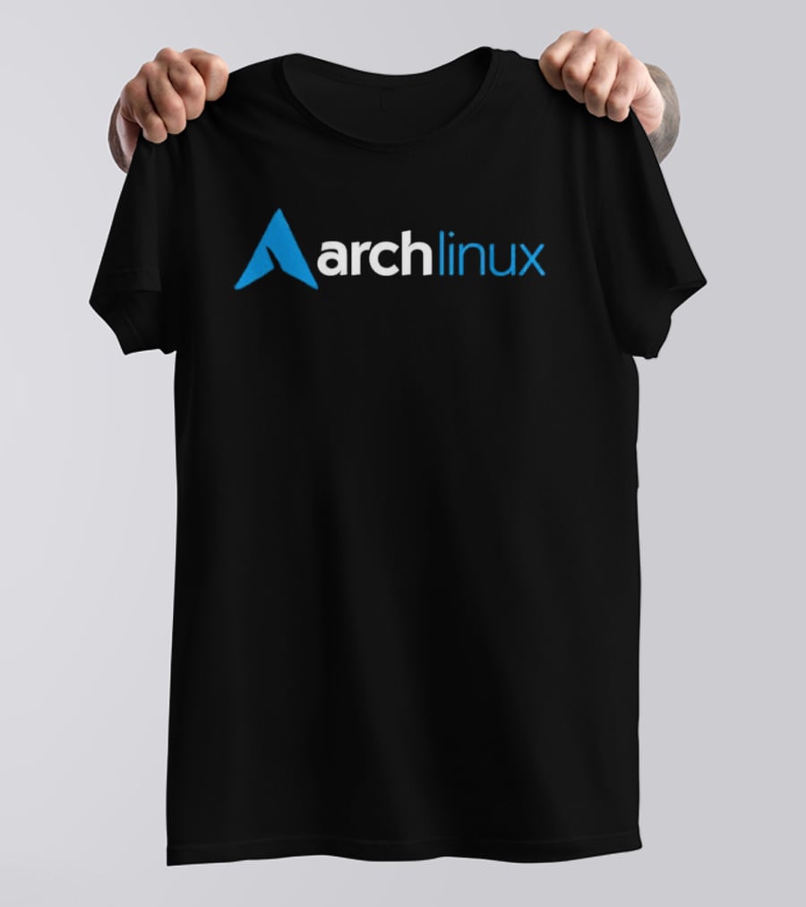 Archlinux Blue And White T-Shirt