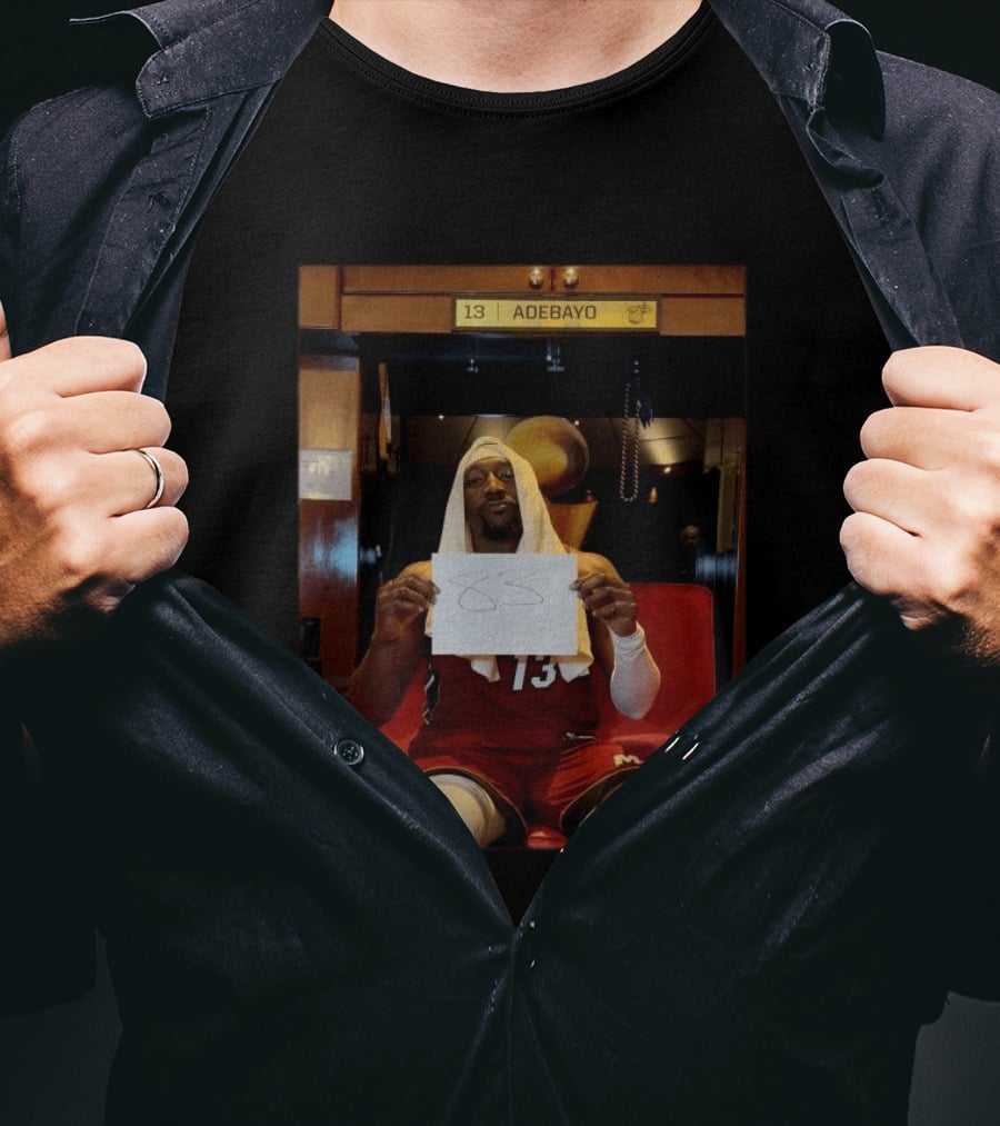 Bam Adebayo 83 Points Locker Room Celebration Passing Kobe Bryant NBA History T-Shirt