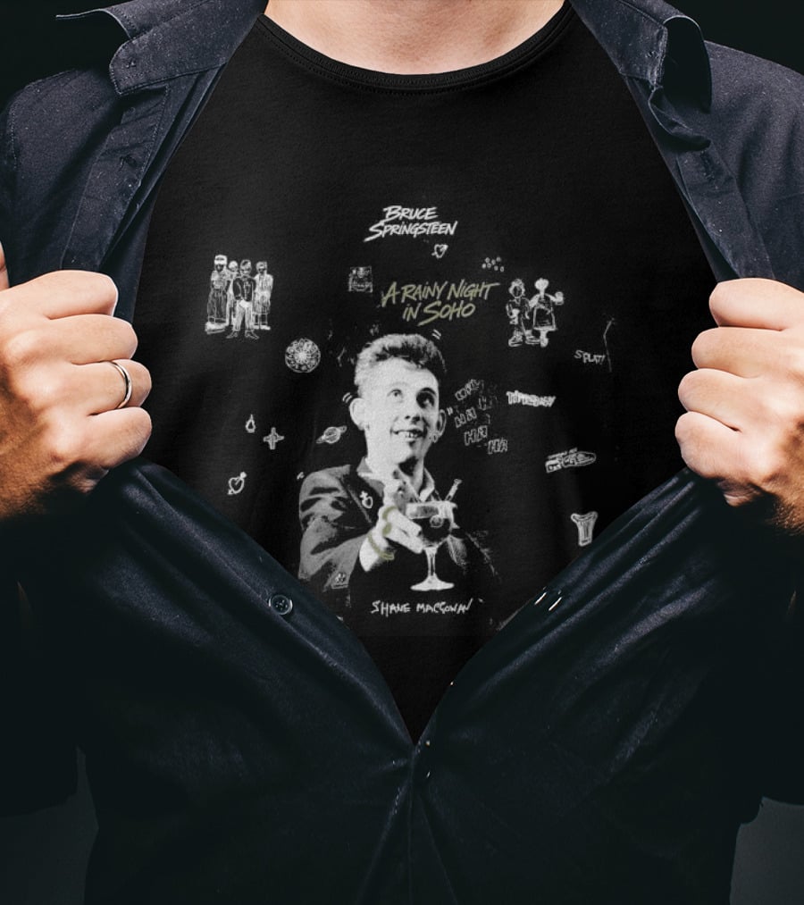 Bruce Springsteen A Rainy Night In Soho T-Shirt