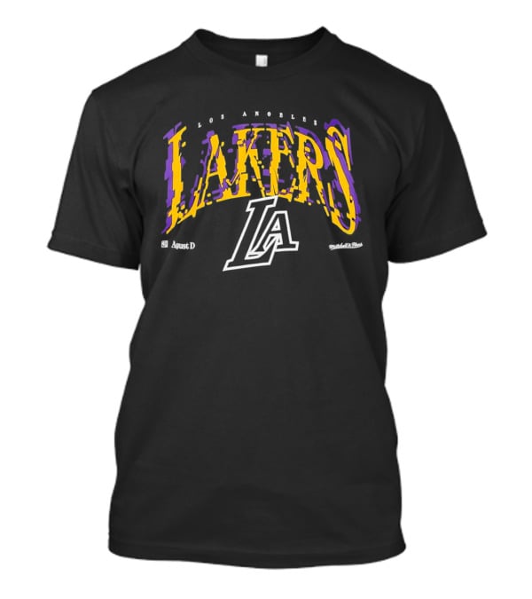 Los Angeles Lakers NBA Agust D Collaboration With Iconic Team Branding T-Shirt