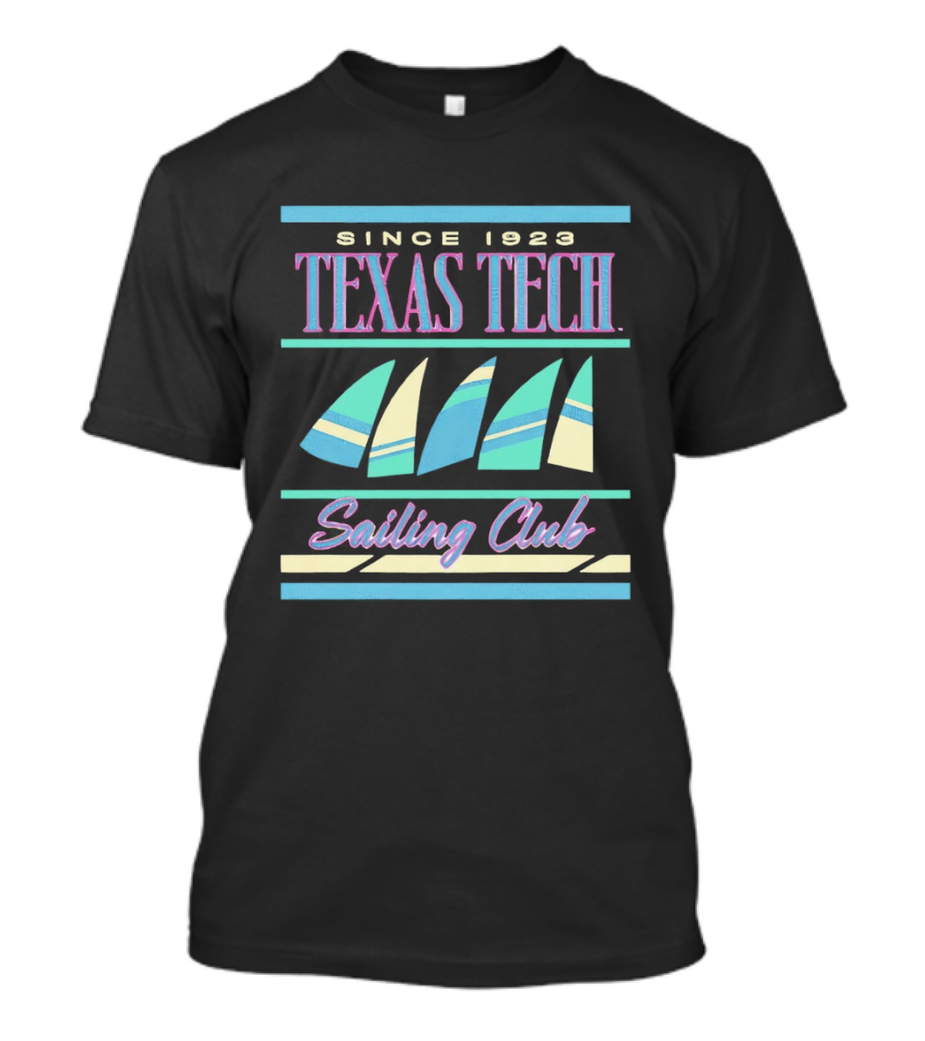 Texas Tech Sailing Club Since 1923 Retro Nautical T-Shirt