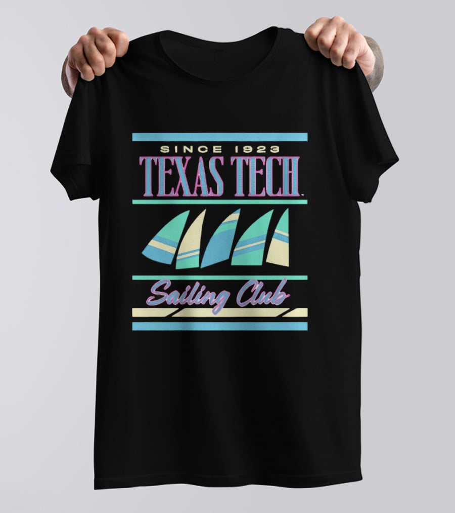 Texas Tech Sailing Club Since 1923 Retro Nautical T-Shirt