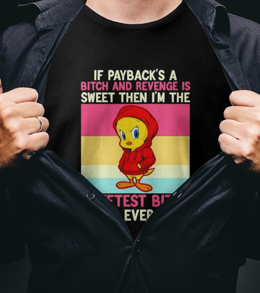 Tweety Bird If Payback's A Bitch And Revenge Is Sweet Then I'm The Sweetest Bitch You'll Ever Meet T-Shirt