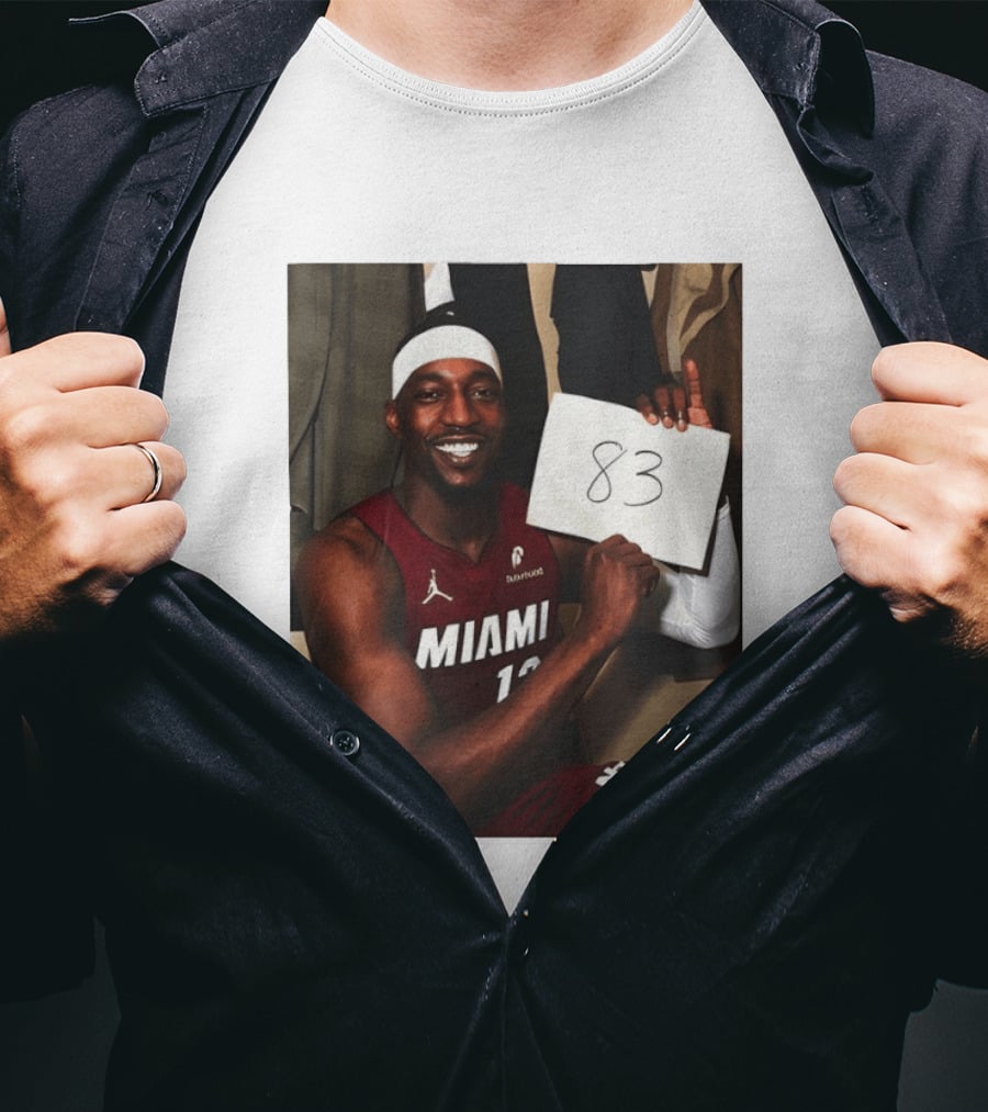 Bam Adebayo 83 Points Miami Heat Tribute NBA Legend Wilt Chamberlain T-Shirt