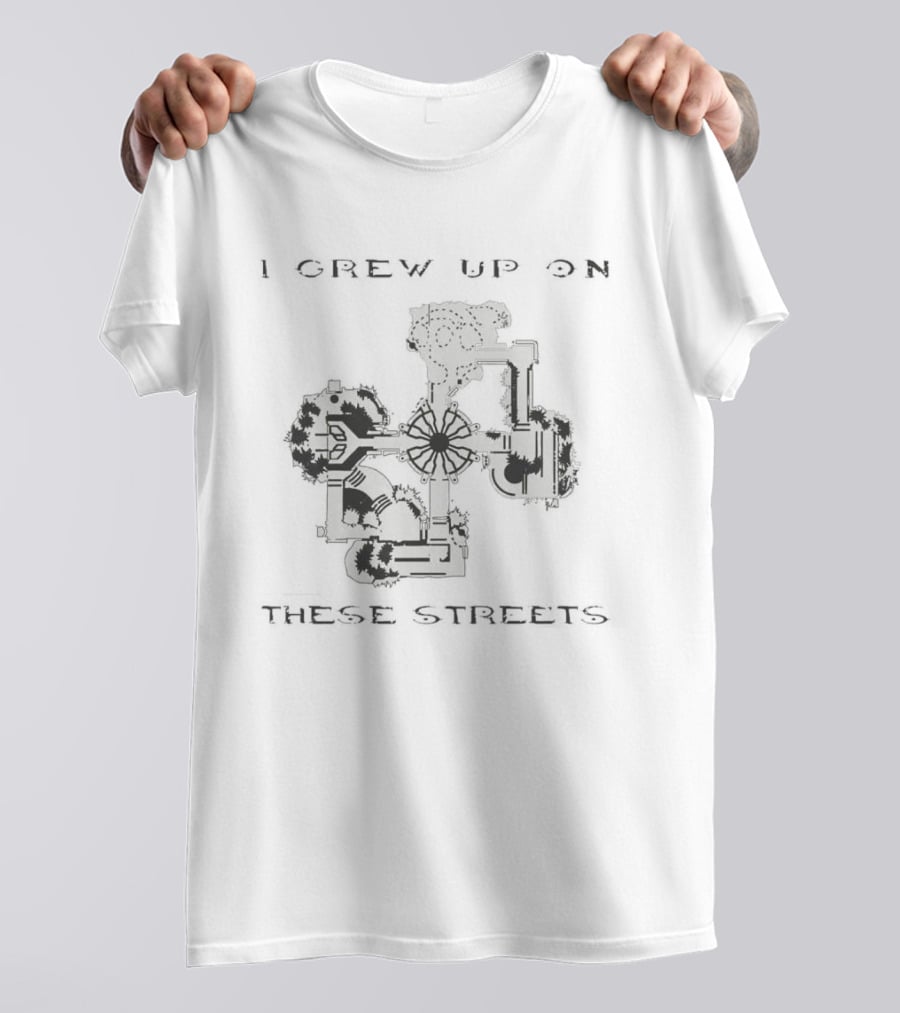 I Grew Up On These Streets Sesame Street Characters Blocks T-Shirt