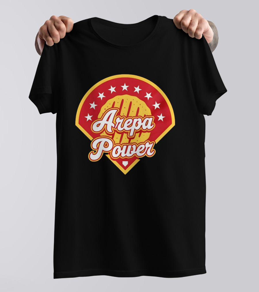 Arepa Power Retro Baseball T-Shirt