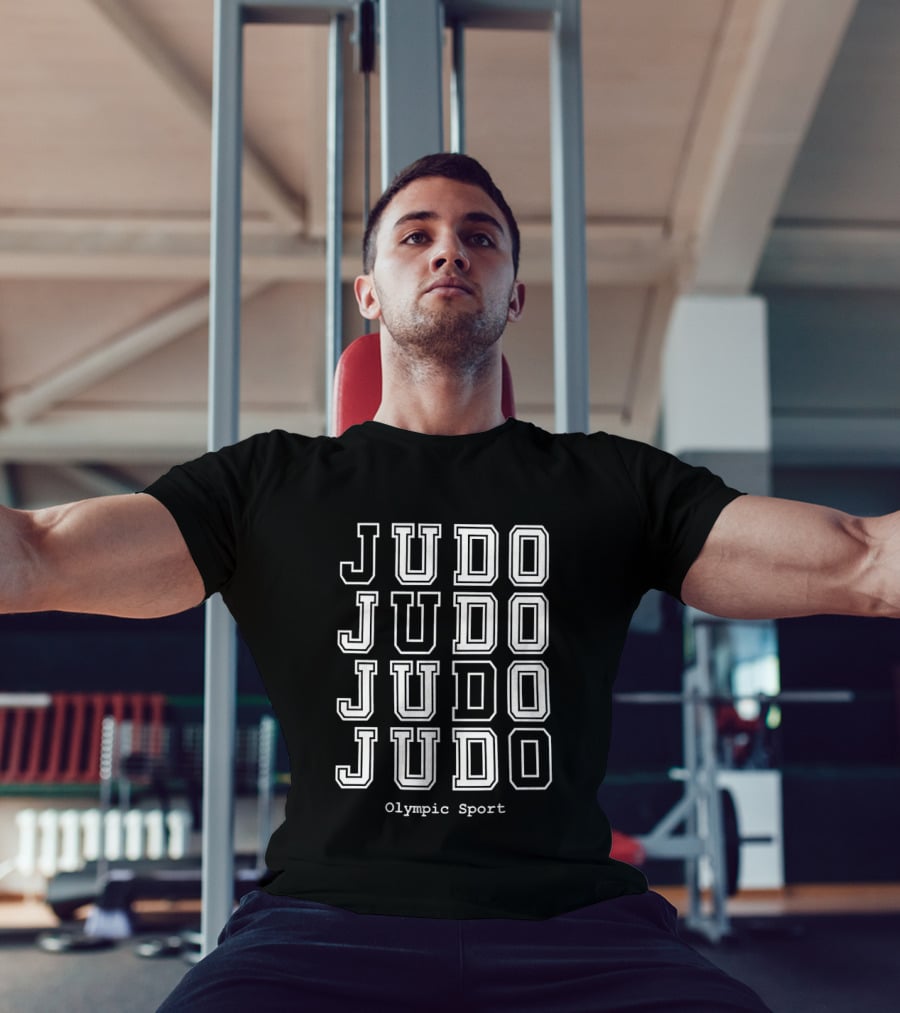 JUDO Repeated Text Olympic Sport T-Shirt