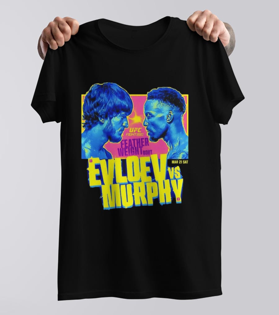 UFC Fight Night Featherweight Bout Evloev Vs Murphy 2026 Match Up T-Shirt