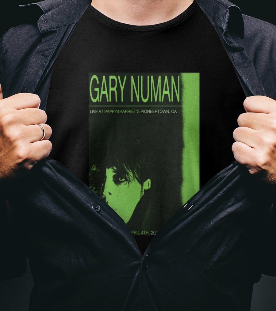 Gary Numan Live At Pappy & Harriet's Pioneertown CA April 4th 2026 T-Shirt