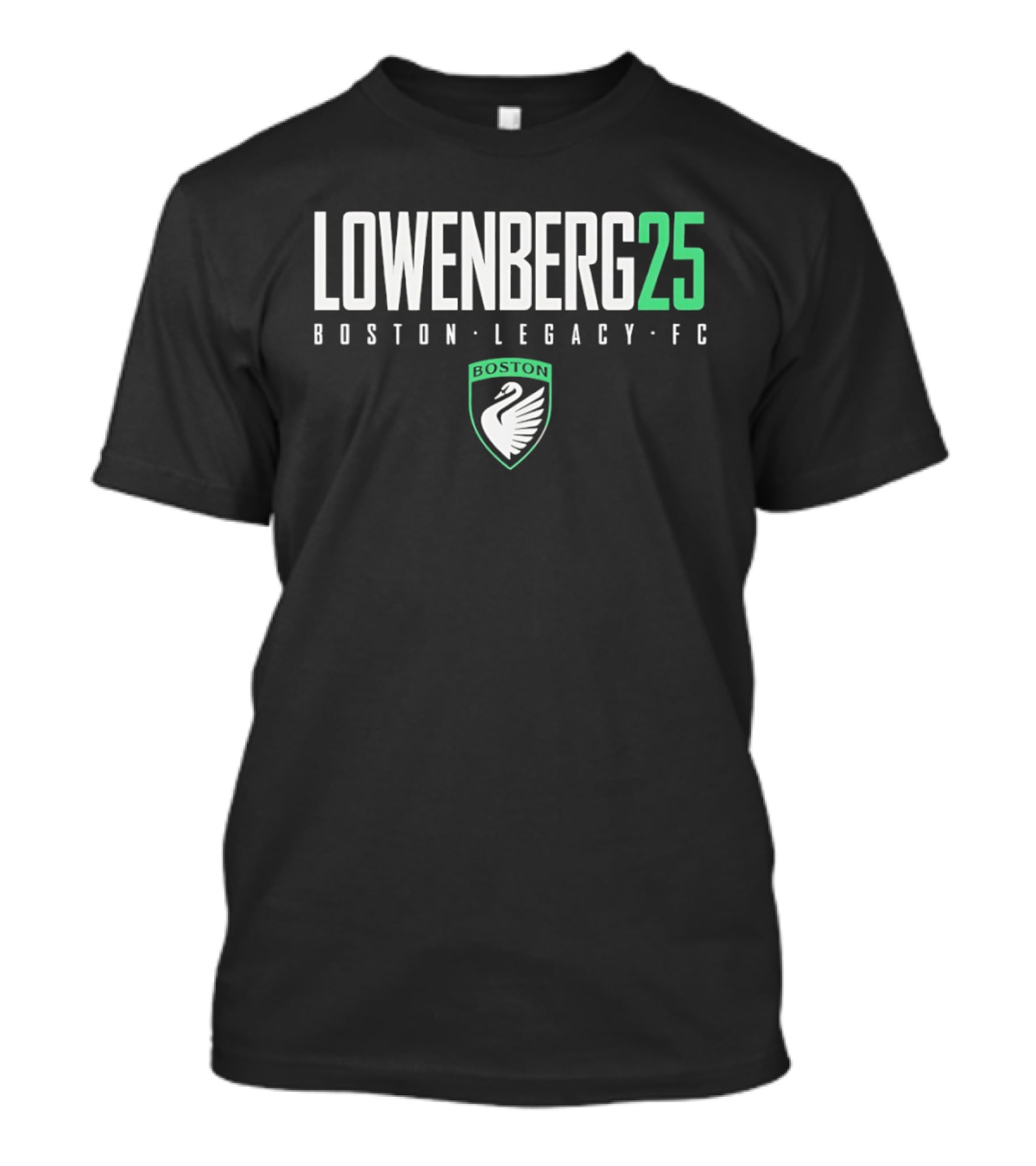 Lowenberg25 Boston Legacy FC Sophia Lowenberg Crest Swan T-Shirt